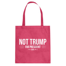 NOT TRUMP for President 2020 Cotton Canvas Tote Bag