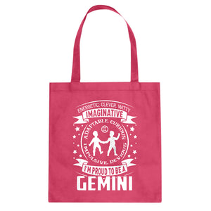 Tote Gemini Astrology Zodiac Sign Canvas Tote Bag
