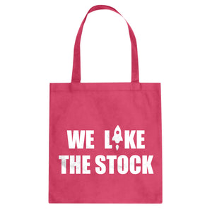 WE LIKE THE STOCK Cotton Canvas Tote Bag