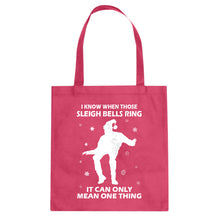 Tote When Those Sleigh Bells Ring Canvas Tote Bag