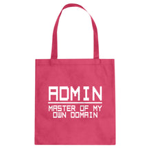 Tote Admin Master of my Domain Canvas Tote Bag