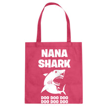 Nana Shark Cotton Canvas Tote Bag