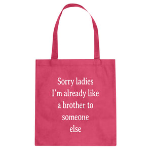 Tote Sorry ladies Canvas Tote Bag