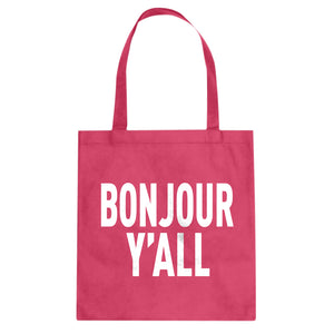Tote Bonjour Yall Canvas Tote Bag