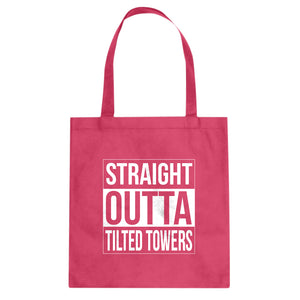 Tote Straight Outta Tilted Towers Canvas Tote Bag