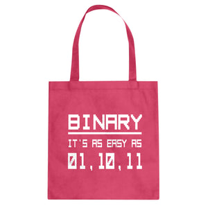 Tote Binary Canvas Tote Bag