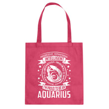 Tote Aquarius Astrology Zodiac Sign Canvas Tote Bag