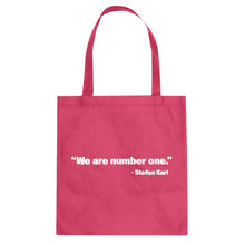 We are Number One Cotton Canvas Tote Bag