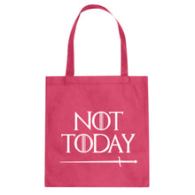 Not Today Cotton Canvas Tote Bag