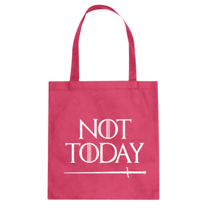 Not Today Cotton Canvas Tote Bag