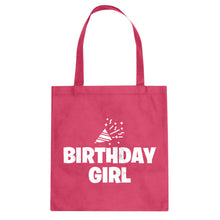 Birthday Girl Cotton Canvas Tote Bag