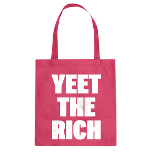 YEET THE RICH Cotton Canvas Tote Bag