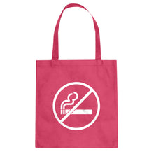 No Smoking Cotton Canvas Tote Bag