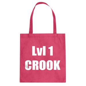 Lvl 1 Crook Cotton Canvas Tote Bag