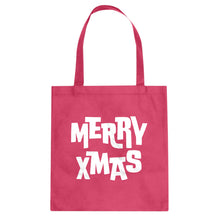 Merry Xmas Cotton Canvas Tote Bag
