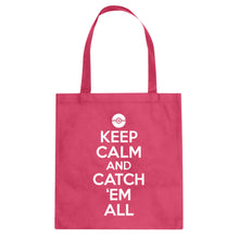 Tote Keep Calm and Catch em All! Canvas Tote Bag