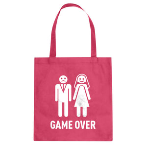 Game Over Cotton Canvas Tote Bag