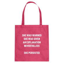 Tote She Persisted Venus Fist Canvas Tote Bag