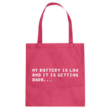 Its Getting Dark Cotton Canvas Tote Bag