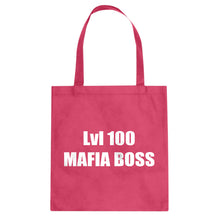 Lvl 100 Mafia Boss Cotton Canvas Tote Bag