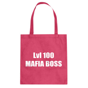 Lvl 100 Mafia Boss Cotton Canvas Tote Bag