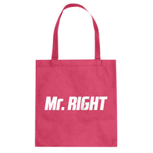 Tote Mr. Right Canvas Tote Bag