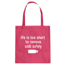Tote Remove USB Safely Canvas Tote Bag