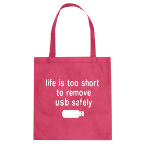 Tote Remove USB Safely Canvas Tote Bag