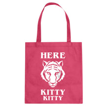 Here Kitty Kitty Cotton Canvas Tote Bag