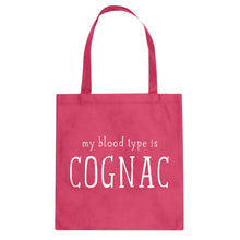 My Blood Type is Cognac Cotton Canvas Tote Bag
