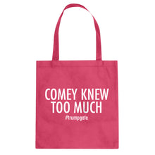 Tote Comey Knew Too Much Canvas Tote Bag