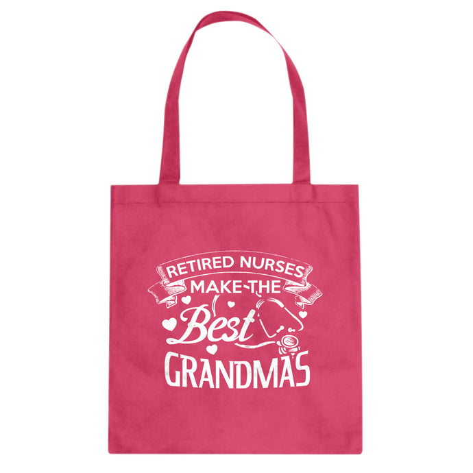 Tote Retired Nurses Best Grandmas Canvas Tote Bag