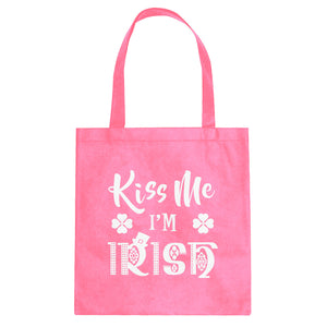 Tote Kiss Me I'm Irish Canvas Tote Bag