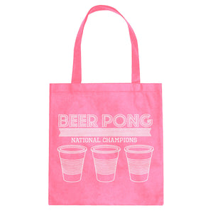 Tote Beer Pong National Champions Canvas Tote Bag