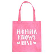 Tote Momma Knows Best Canvas Tote Bag