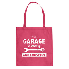 The Garage is Calling Cotton Canvas Tote Bag