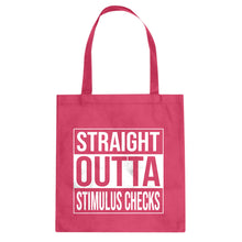 Straight Outta Stimulus Checks Cotton Canvas Tote Bag