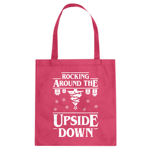 Rocking Around the Upside Down Cotton Canvas Tote Bag