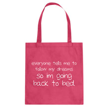 Tote Back to Bed Canvas Tote Bag