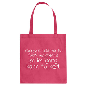 Tote Back to Bed Canvas Tote Bag