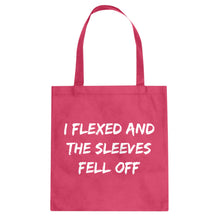 I Flexed and the Sleeves Fell Off Cotton Canvas Tote Bag