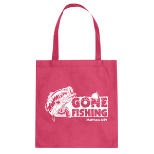 Tote Gone Fishin Canvas Tote Bag