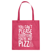 Tote You're Not Pizza Canvas Tote Bag