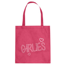 Girlies Cotton Canvas Tote Bag