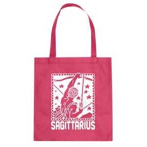 Tote Sagittarius Zodiac Astrology Canvas Tote Bag