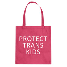Protect Trans Kids Cotton Canvas Tote Bag