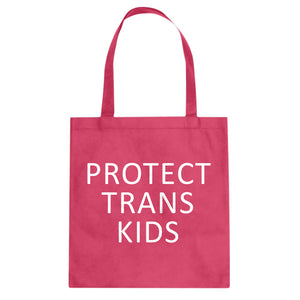 Protect Trans Kids Cotton Canvas Tote Bag