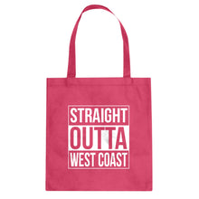 Straight Outta West Coast Cotton Canvas Tote Bag