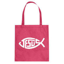 Tote Jesus Fish Canvas Tote Bag