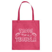 Tote Tacos and Tequila Canvas Tote Bag